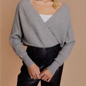 Gray sweater body suit women’s large by Gilli